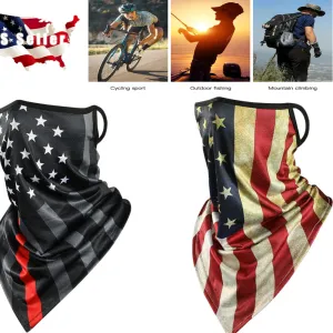 American Flag Riding Mask UV Protection Thin and light Cycling Hiking