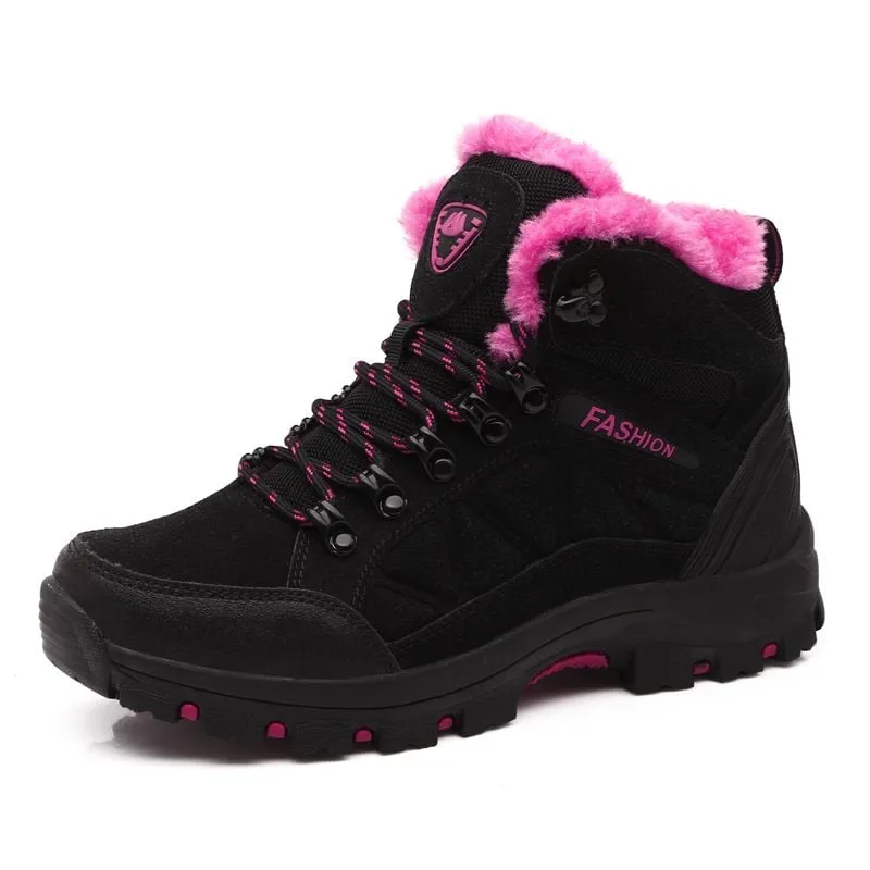 Cuzcare Orthopedic Women Boot Arch Support Warm Fur NonSlip High Ankle Boots