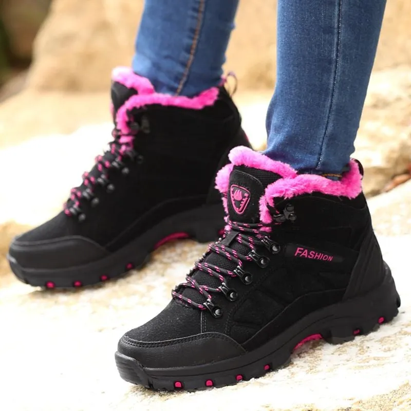 Cuzcare Orthopedic Women Boot Arch Support Warm Fur NonSlip High Ankle Boots