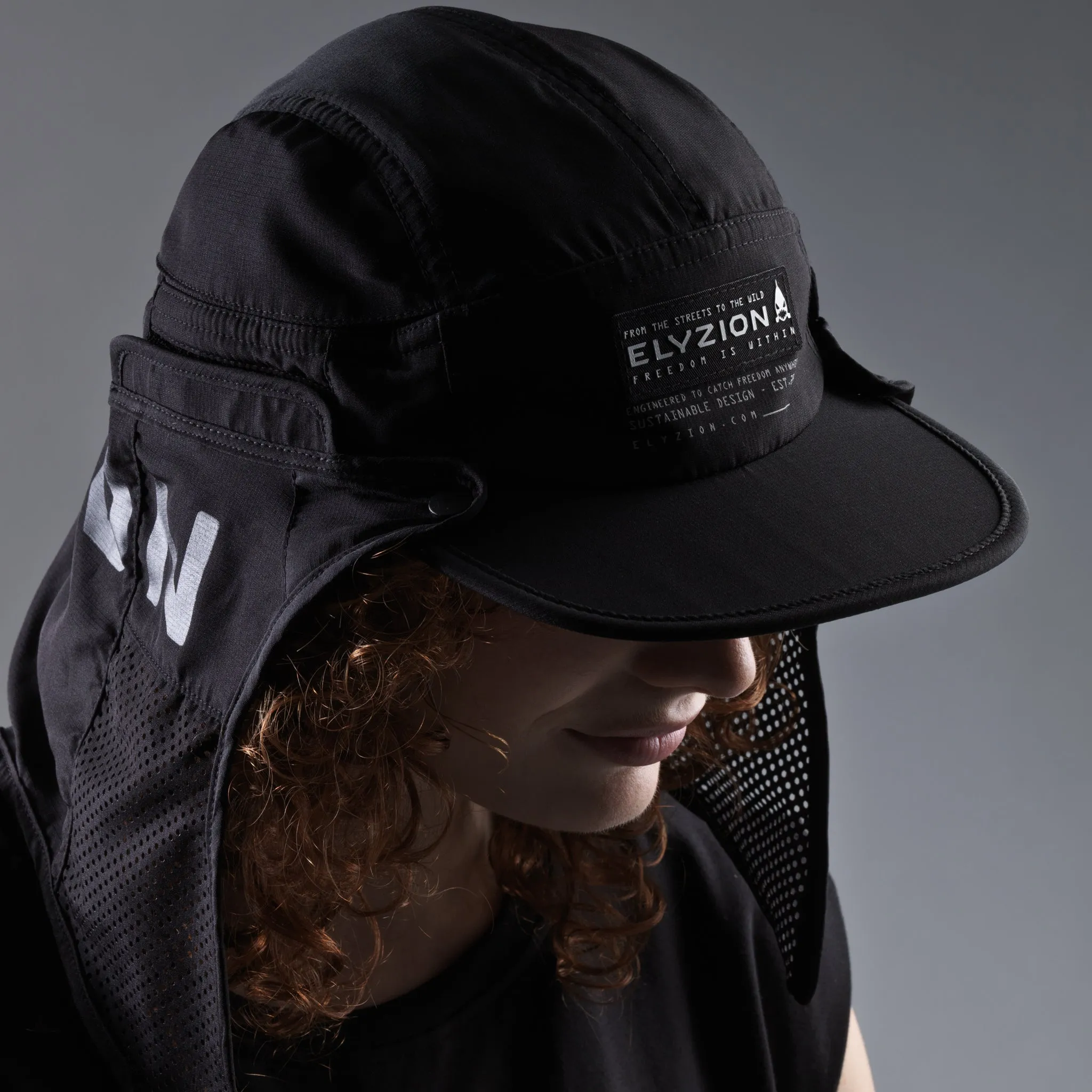 Elyzion "Amance" Desert Cap - Black