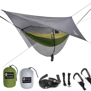 Jungle Explorer Camping Hammock with Separated Bug Net