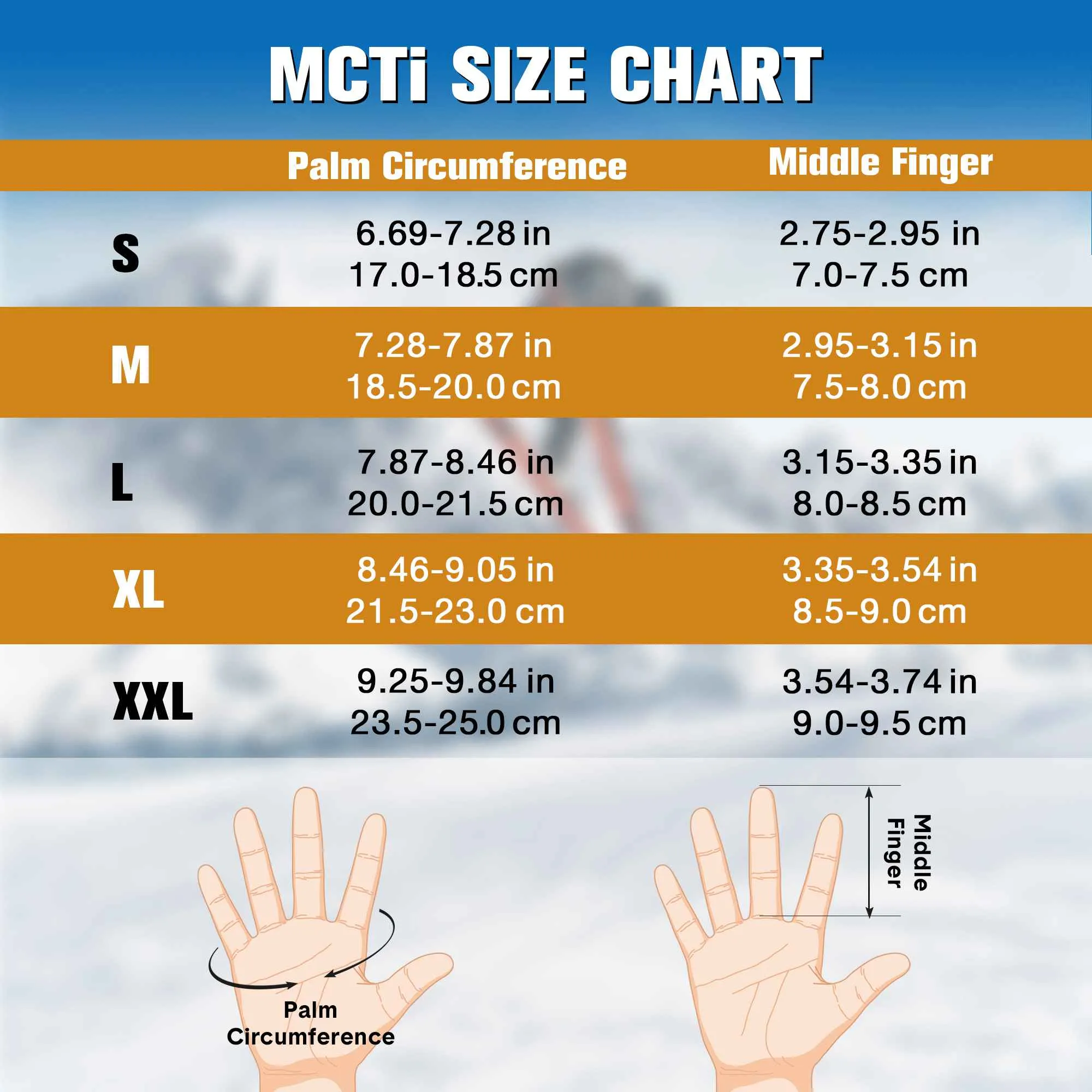 MCTi Winter Gloves Waterproof Warm for Cold Weather Touchscreen Zipper Gloves for Men Women