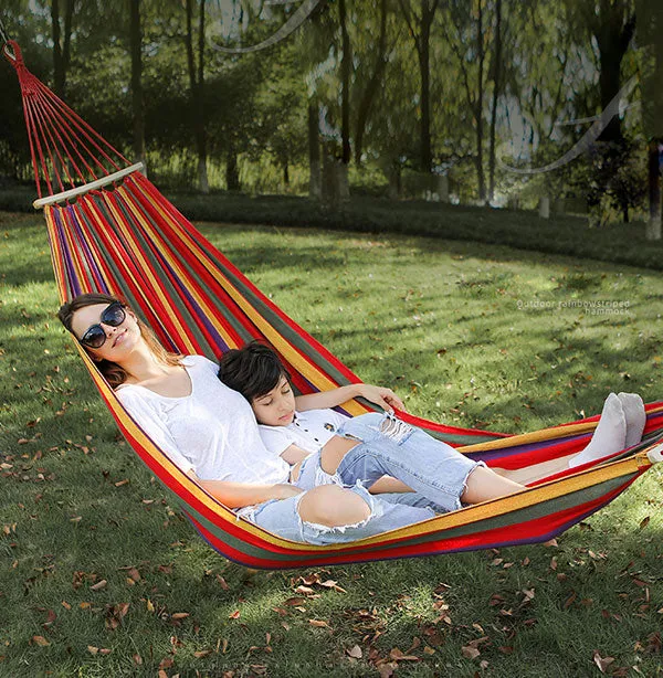 Outdoor Camping Hiking Traveling Lightweight Portable Folding Parachute Hammock Single Person 190 x 80 cm 150 kg Load Capacity 3 Colours