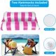 Pool Hammock Floats for Adults - 2 Pack Swimming Pool Float Hammock, Inflatable Pool Floaties with Manual Air Pump, Portable Water Hammock Lounge, Saddle, Chair, Drifter to Beach, Pool Toys