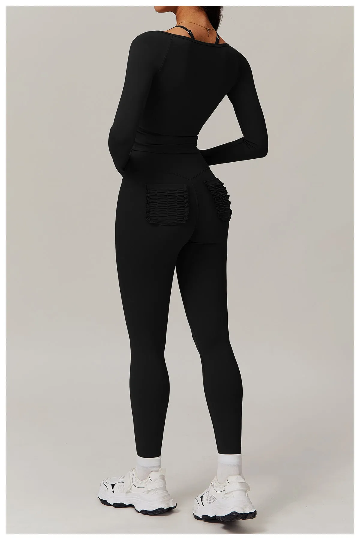 Quick-Dry Zip-Up Compression Long Sleeve Top