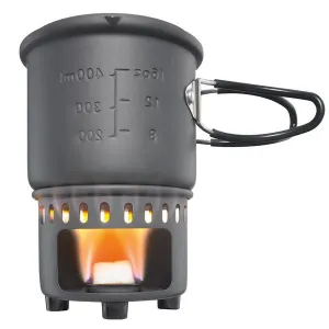 Solid Fuel Stove And Cookset, With Stove And Pot