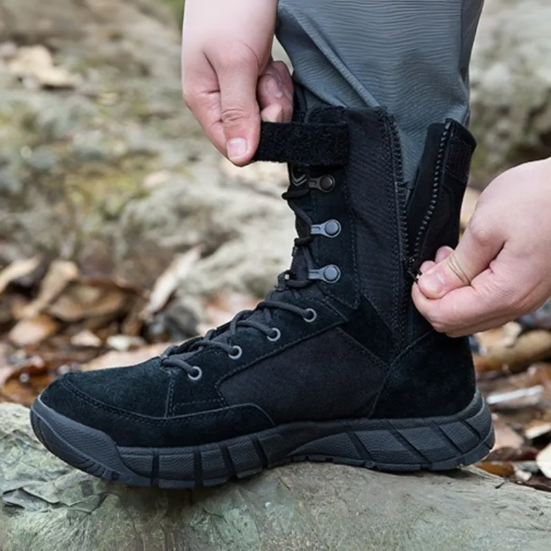 STORM II 8" Men’s Side Zip Military Work Boots