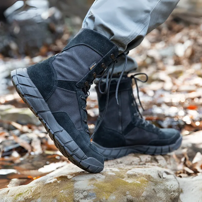 STORM II 8" Men’s Side Zip Military Work Boots