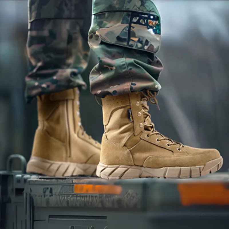 STORM II 8" Men’s Side Zip Military Work Boots