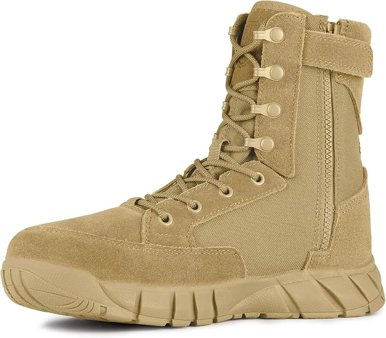 STORM II 8" Men’s Side Zip Military Work Boots