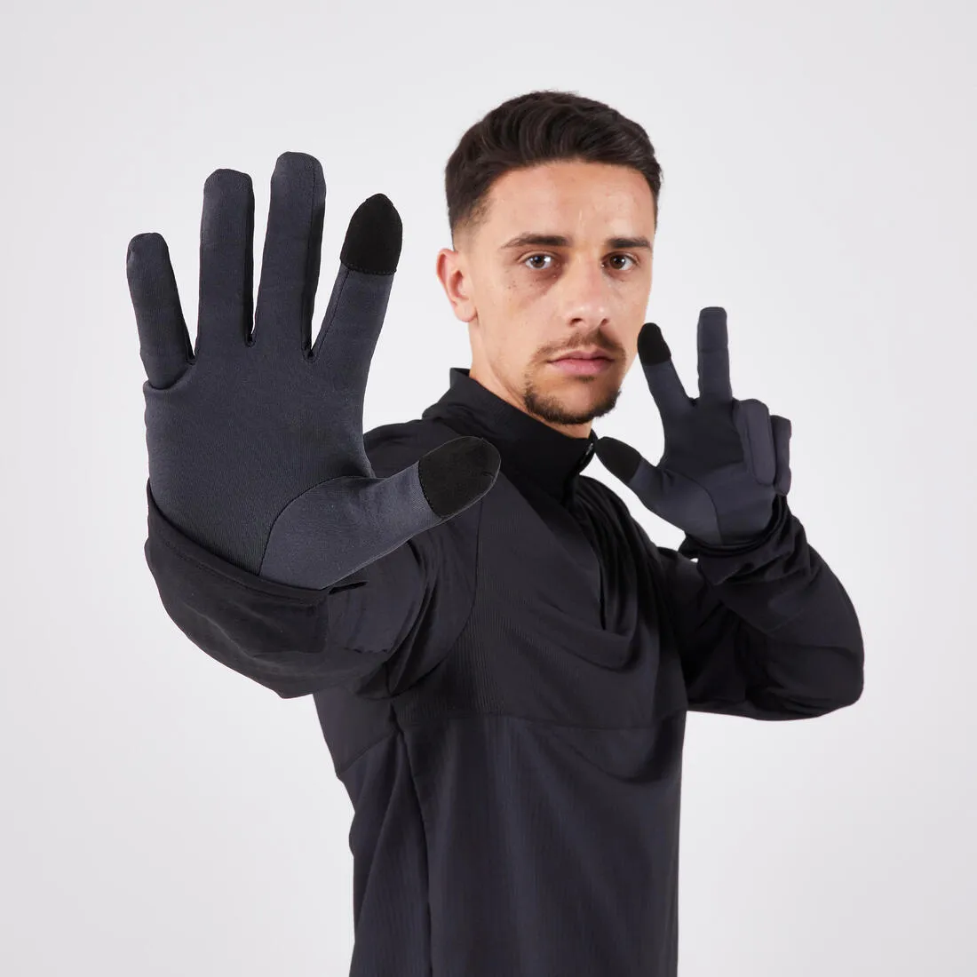 Touchscreen Running Gloves V2 - 100 Black