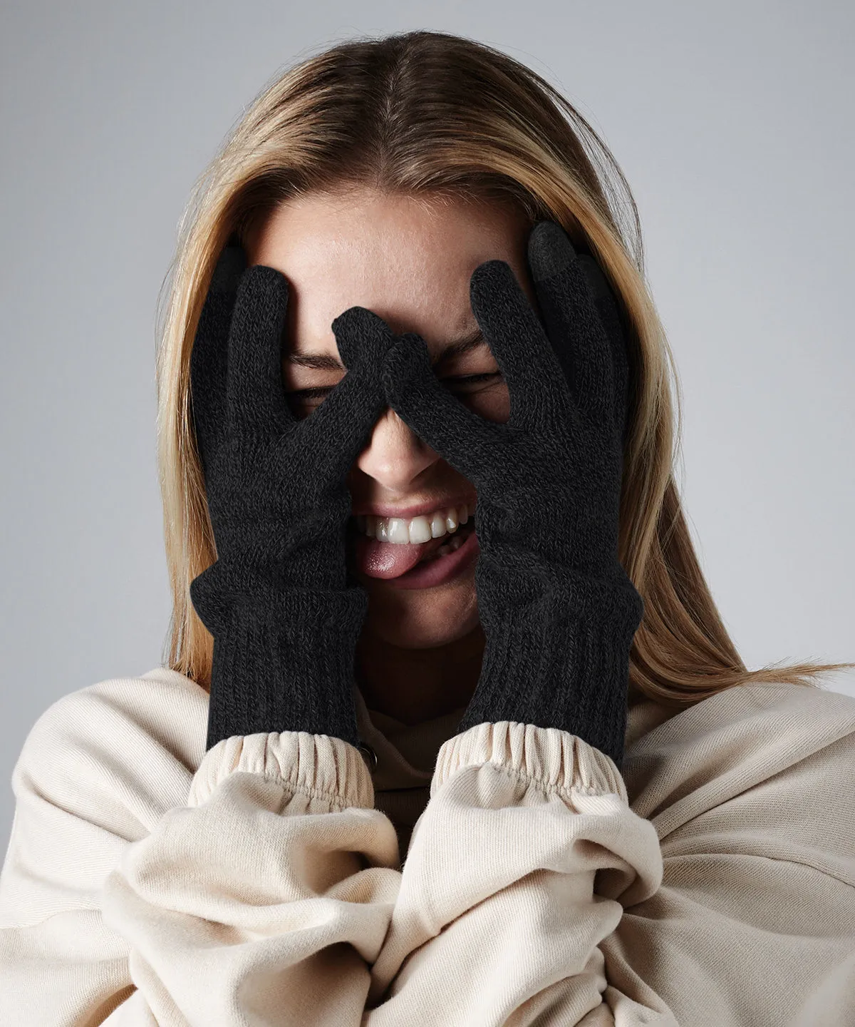Touchscreen smart gloves | Heather Grey