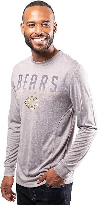 Ultra Game NFL Official Adults Super Soft Game Day Long Sleeve T-Shirt - Unisex Chicago Bears|Chicago Bears