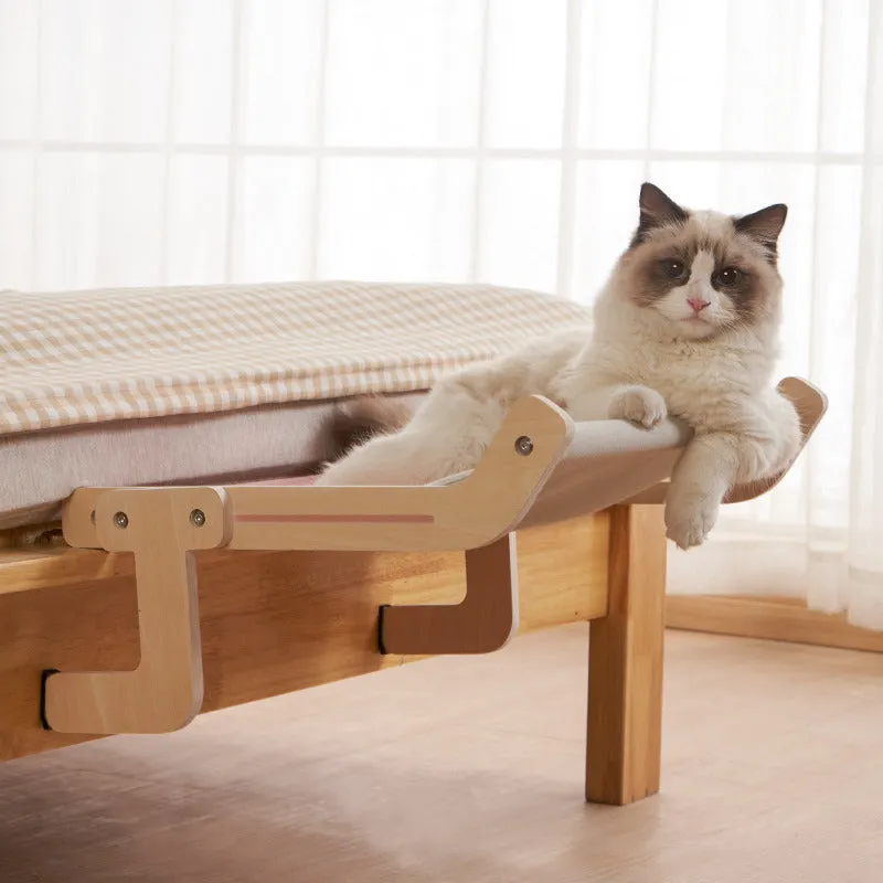 Window Sill and Bedside Lounging Perch for Cats